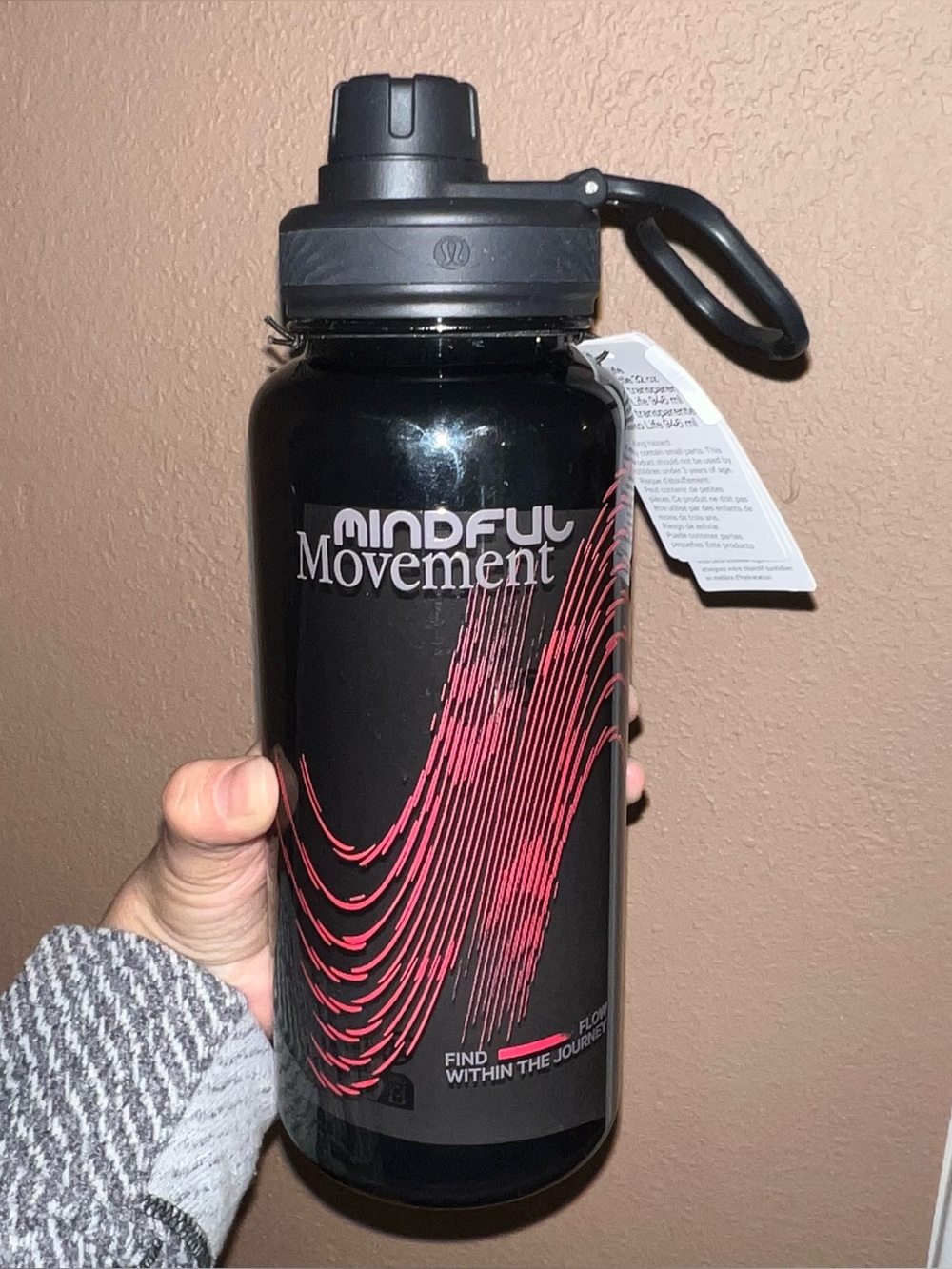 NWT Lululemon Back to Life Clear Graphic 32oz Bottle Mindful Movement